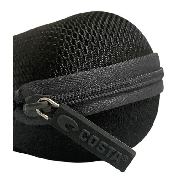Costa Clamshell Zip Closure Sunglasses Hard Case Black With Black “C” Logo - Picture 3 of 7